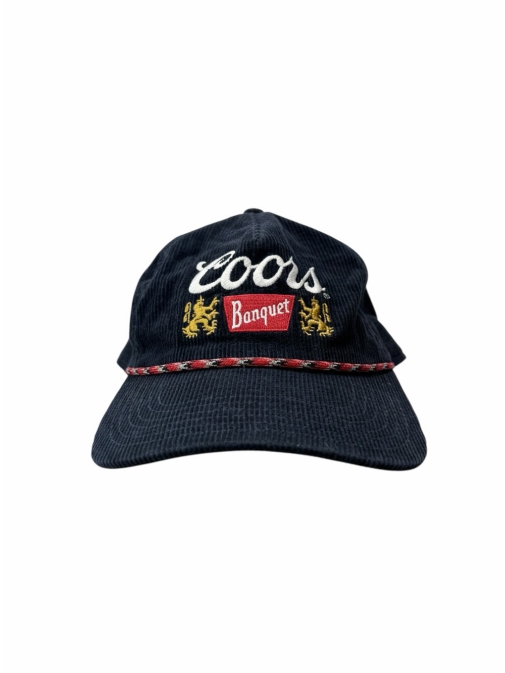 Coors Banquet Navy Corduroy Rope-Trim Baseball Cap